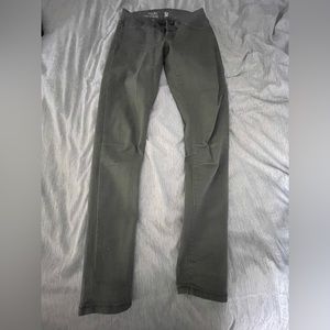 Green skinny jeans